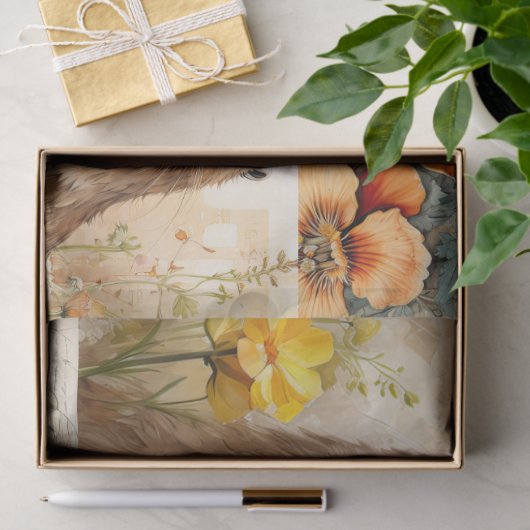 Heerlijke Bevers & Bloemen Tissue Papier (Geschenk)