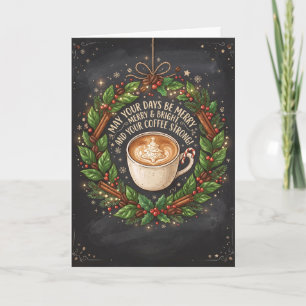 Heerlijke Cacao Prachtige Kleine Kerstkaart Kaart