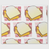 Heerlijke Cheese Sandwich Fun Food Cadeaupapier (Vlak)