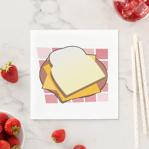 Heerlijke Cheese Sandwich Fun Food Servet