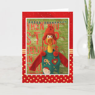 Heerlijke Chicken Christmas Kaart! Feestdagen Kaart
