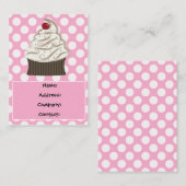 Heerlijke cupcake visitekaartjes (Voorkant / Achterkant)