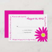 Heerlijke Daisy Message Text Response Kaart (Voorkant / Achterkant)