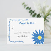 Heerlijke Daisy Message Text Response Kaart (Staand voorkant)