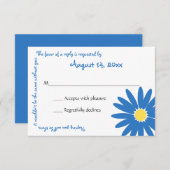 Heerlijke Daisy Message Text Response Kaart (Voorkant / Achterkant)