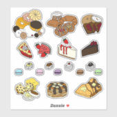 Heerlijke dessert Stickers (Vel)