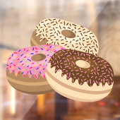 heerlijke donuts Window Cling Raamsticker (Vel 2)