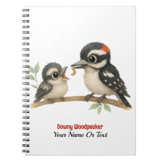 Heerlijke Downy Woodpecker Notitieboek