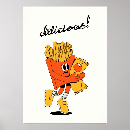 Heerlijke frietjes poster (Voorkant)
