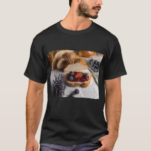 Heerlijke Fruit & Jam Brood Print T-shirt