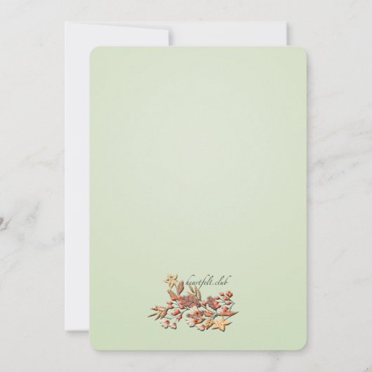 Heerlijke herfst uitnodiging (Achterkant)