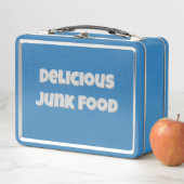 Heerlijke junk food retro blauwe oude school (In situ)