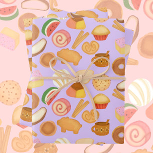 Heerlijke Mexicaanse Pan Dulce Sweet Bread Inpakpapier Vel