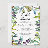 Heerlijke olijven Toscaanse Waterverf Vrijgezellen Kaart (Voorkant)