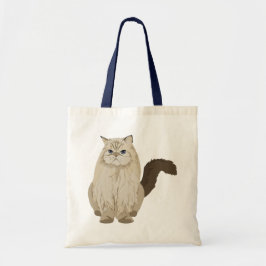 Heerlijke pluizige kat tote bag