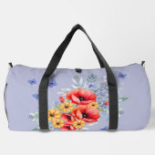 Heerlijke rode klaprozen, zonnebloemen & vlinders plunjezak (Achterkant)