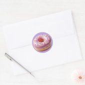 Heerlijke Roze Donut met Sprinkles Stickers (Envelop)