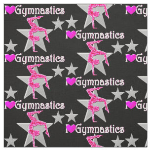 HEERLIJKE ROZE EN ZWARTE GYMNASTIEK STOF