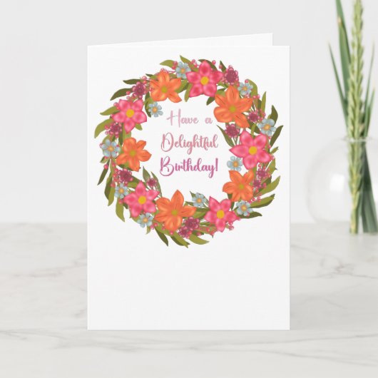 Heerlijke verjaardag Kaart (Voorkant)