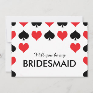Heest Slaapschoppen Casino zal jij mijn Bridesmaid Kaart