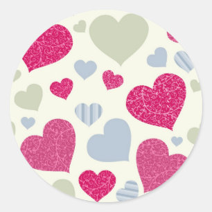 Heet Achtergrond Ronde Sticker