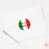 Heet als Mexico Ronde Sticker (Envelop)