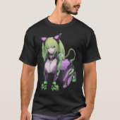Heet Anime Catgirl T-shirt (Voorkant)