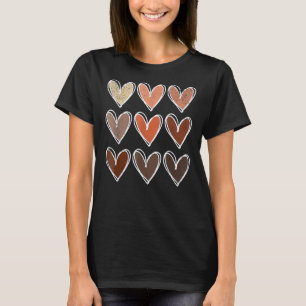 Heet Black History Beauty heeft geen huidtone Afri T-shirt