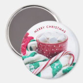 Heet Caca | Kandijriet | Kerst Scarf en Mitts Magneet (Voorkant / Achterkant)