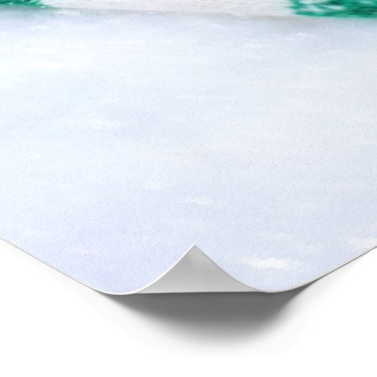 Heet Caca | Kandijriet | Kerst Scarf en Mitts Poster (Hoek)