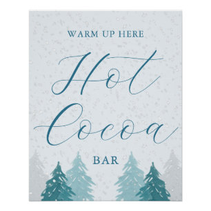 Heet Cacao Bar Wonderland Quinceanera warm hier Perfect Poster