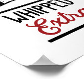 Heet cacao bar woord art kerst poster (Hoek)