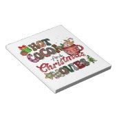Heet cacao en kerstfilms notitieblok (Schuin)