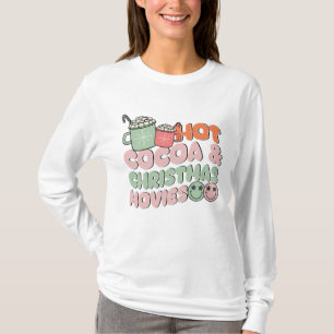 Heet cacao en kerstfilms t-shirt