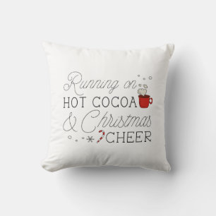 Heet cacao en kerstmis kussen