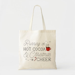 Heet cacao en kerstmis tote bag