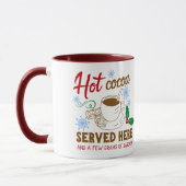 Heet cacao en Sarcasm Kerstmis Mok (Links)
