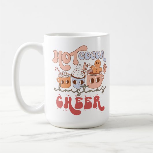 Heet Cacao Kerst Cheer Drink Koffie Mok (Links)