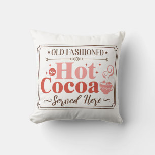 Heet Cacao Kerstbord Kussen