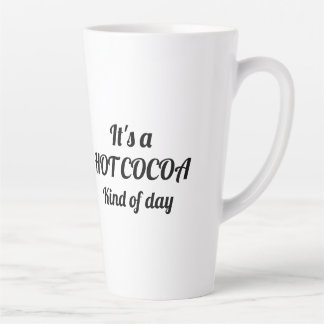 Heet cacaodag, latte Mok