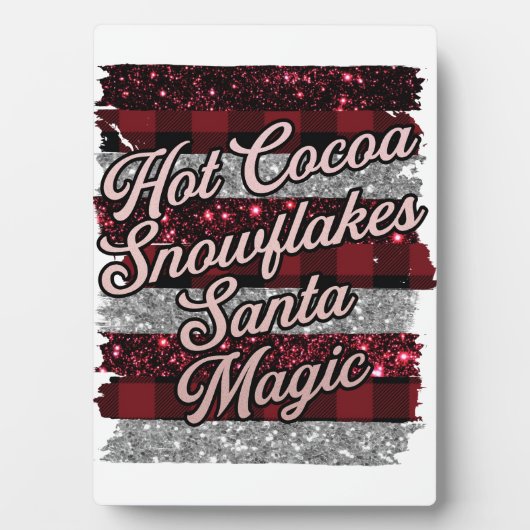 Heet cacaoplaque fotoplaat (voorkant)
