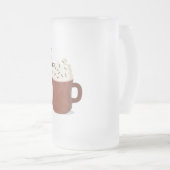 Heet cacaoweer matglas bierpul (Voorkant rechts)