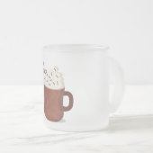 Heet cacaoweer matglas koffiemok (Voorkant rechts)