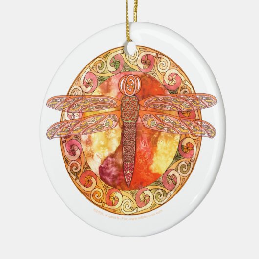Heet Celtic Dragonfly Ornament (Links)