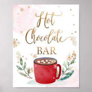 Heet Chocolade Bar Caca Sweet Girl Birthday Sign Poster