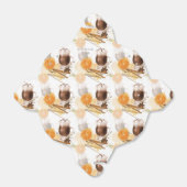 Heet-Chocolade Cinnamon Oranje Seizoensgroeten Bedankdoosjes (Uitgevouwen)