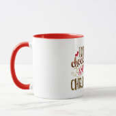 Heet chocolade en kerstfeestmaal glitter Sparkle Mok (Links)