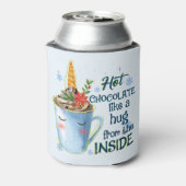 Heet Chocolade Unicorn Blikjeskoeler (Blikje Achterkant)