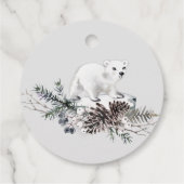 Heet chocoladebom label. Winterhete cacaombom Favo Bedankjes Labels (Achterkant)