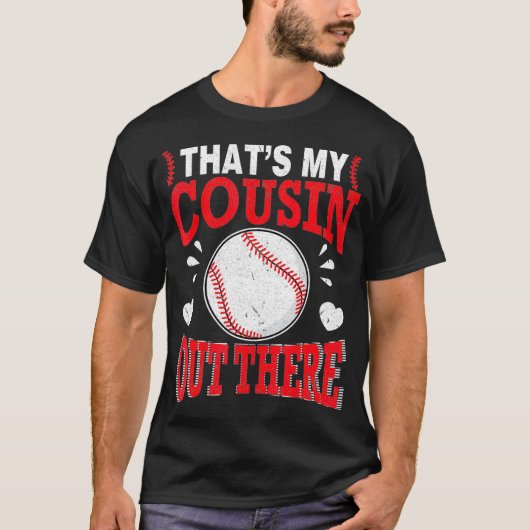 Heet de Baseball Player dat mijn neef daar buiten T-shirt (Voorkant)